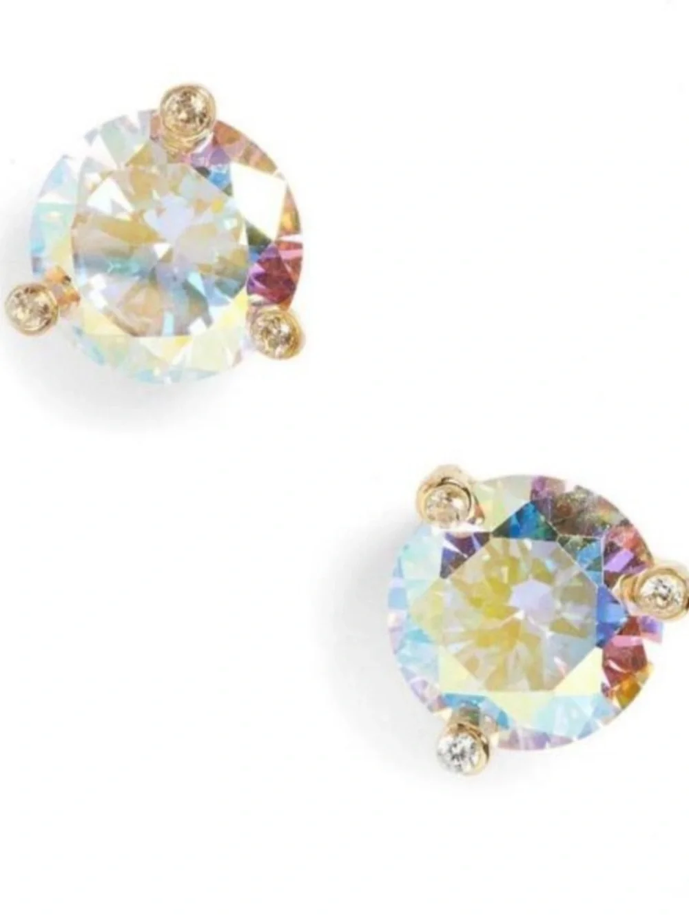 Kate Spade Rise & Shine Stud Earrings peridot ab large